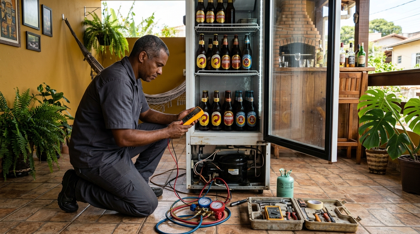 Conserto de placa eletrônica de cervejeira no Presidente Vargas, Caxias do Sul‑RS