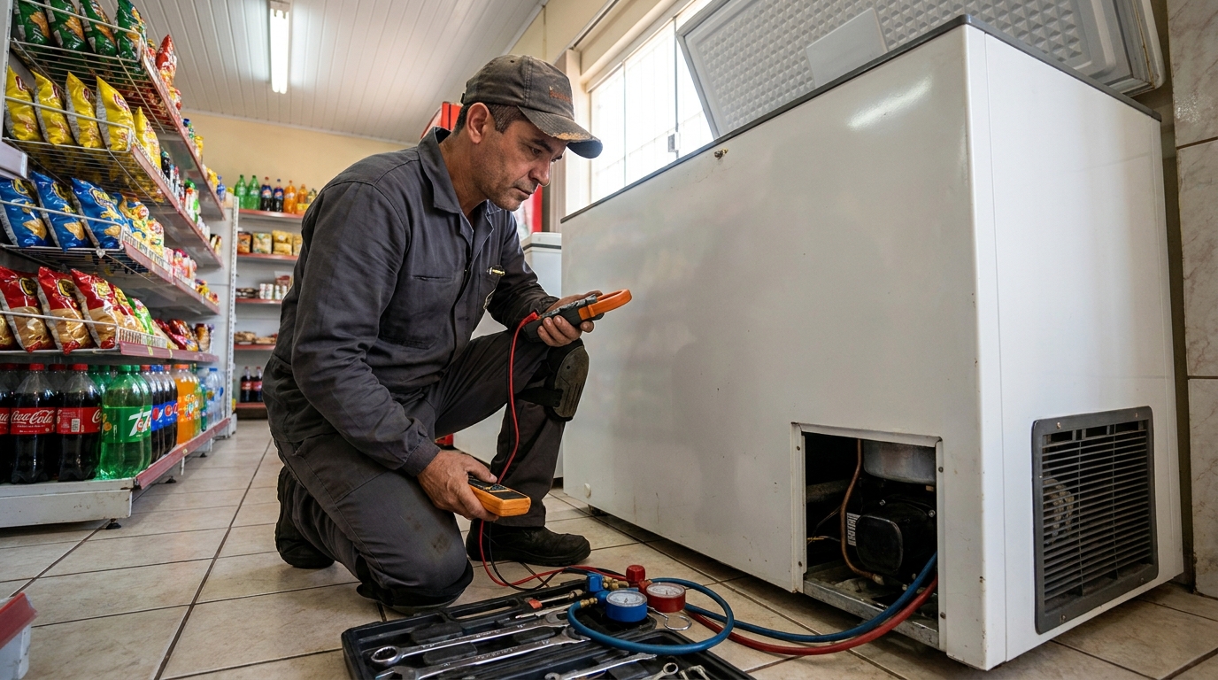 Conserto de placa eletrônica de freezer na Floresta, Caxias do Sul‑RS